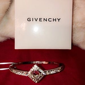 Givenchy Swarovski Bangle Bracelet | Color:Silver